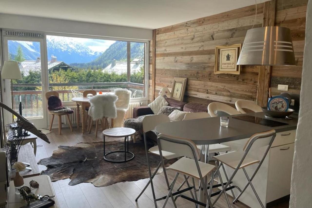 Charming Apt With Swimming Pool In Argentiere 霞慕尼 外观 照片